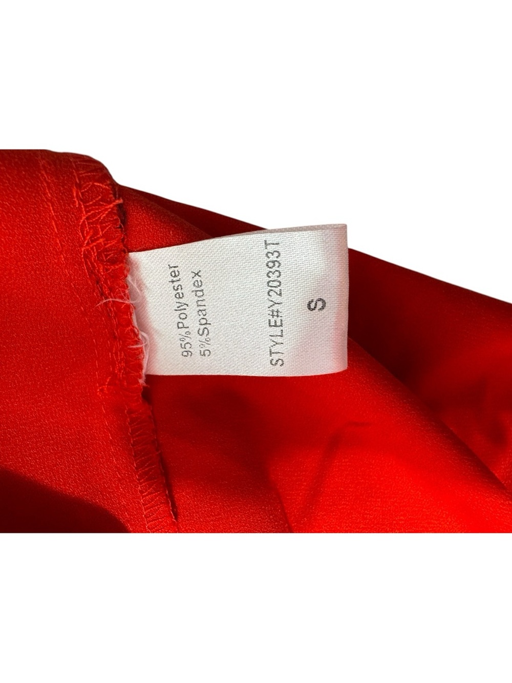 Pomander Place Red Crepe Kenzo Dress Womens Small Tiered Babydoll Smocked - Picture 8 of 10